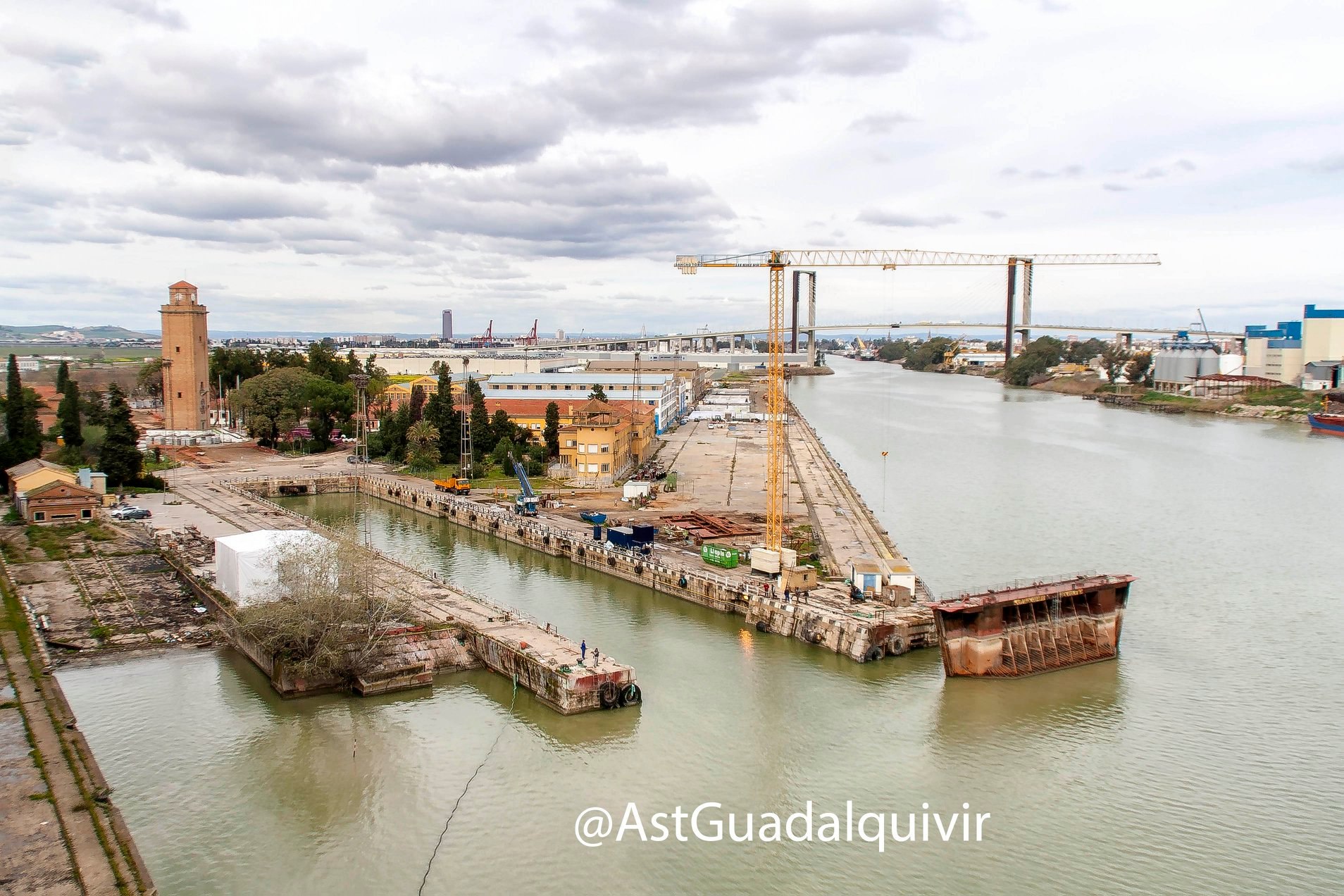 En este momento estás viendo Astilleros del Guadalquivir cumple 5 años desde que se reactivó el dique seco