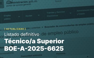 Técnico/a Superior BOE-A-2025-6625
