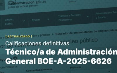 Técnico/a de Administración General BOE-A-2025-6626