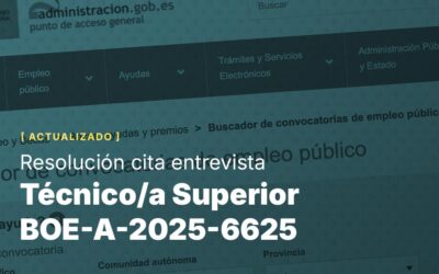 Técnico/a Superior BOE-A-2025-6625