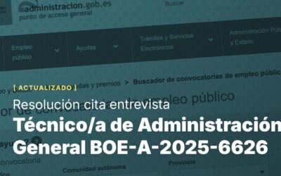 Técnico/a de Administración General BOE-A-2025-6626