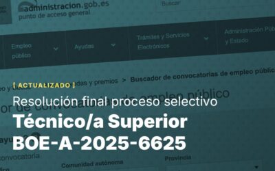 Técnico/a Superior BOE-A-2025-6625